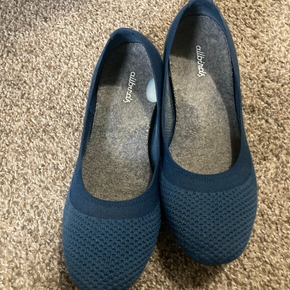 Allbirds Blue Flats - Size 8 - Picture 1 of 3